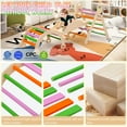 thumbnail image 4 of 9 In 1 Wooden Triangle Set, Foldable Baby Climbing Toys, Indoor Playground Climbing Set with Arch, Triangle, Pinball Game and Seesaw, Toddler Climbing Gym (Colorful), 4 of 9