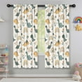 thumbnail image 5 of Blackout Kids Curtains,Beige Dinosaurs Rainbows Flowers Pattern Childrens Insulated Curtains Set Of 2,Bedroom Essentials,Toddler Room Decor 42"x63", 5 of 5