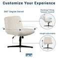 thumbnail image 6 of Techni Mobili Criss Cross Chair - Extra Wide Home or Office Chair, 6 of 8