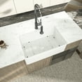 thumbnail image 4 of Logmey 33"x20" Apron Front Kitchen Sink Single Bowl White Ceramic Sink with Strainer, 4 of 8