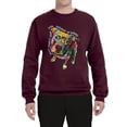 thumbnail image 3 of Dean Russo Some Angels Dog Lover Unisex Crewneck Graphic Sweatshirt, Maroon, Medium, 3 of 6