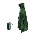 thumbnail image 2 of Meileang Adult Unisex Rain Poncho with Storage Bag Pocket Design Adjustable Drawstring Hooded Lightweight Waterproof Raincoat, 2 of 8