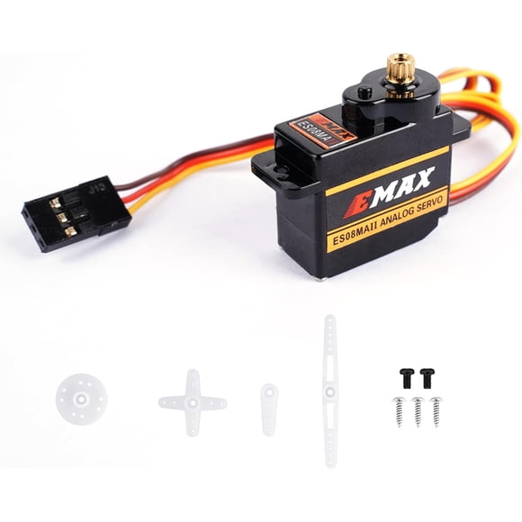ZLight EMAX EMX-SV-0275 ES08MA II 12g Metal Gear Analog Servo Exquisite Workmanship Stable Stable Performance 1Set