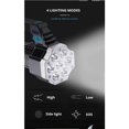 thumbnail image 4 of Linterna LED recargable súper brillante con mango 4 modos para acampar, cazar, caminar (negro),, 4 of 5