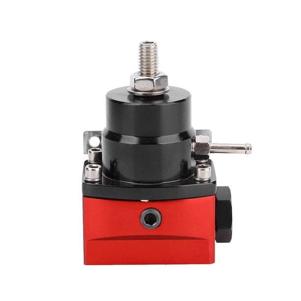 Kit de Regulador de Presión de combustible Ajustable Para Automóvil Con Manómetro y 7 Accesorios, Manguera de Acero inoxidable para máxima Capacidad de Bomba
