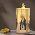 thumbnail image 7 of YANHAIGONG LED Prayer flameless Candles, Jesus LED Pillar Candle Battery Operated, Realistic Fake Electronic Candles for Jesus Saints Religious Decoration, LED Flickering Pillar Candles, 7 of 7