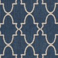thumbnail image 3 of SAFAVIEH Courtyard Jasper Geometric Bordered Indoor/Outdoor Area Rug, 4' x 5'7", Navy/Beige, 3 of 4
