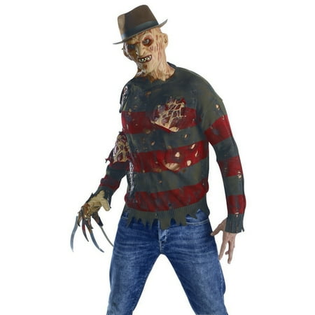 Adult Freddy Krueger Sweater With Burned Flesh Costume by Rubies 881566