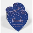 thumbnail image 2 of Inkdotpot Pack Of 100 Real Rose Gold Foil Paper Tags Thanks For Celebrating With Me Birthday Favor Hang Tags, 2 of 6