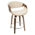 thumbnail image 2 of LumiSource Curvini Mid-Century Modern Counter Stool, 2 of 8