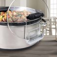 thumbnail image 4 of Slow Cooker Lid Holder with Silicone Sink Hand Free Stainless Steel Cooker Pot Side Hanging Lid Organizer Rack Kitchen Supplies, 4 of 7