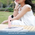 thumbnail image 3 of Handheld Bladeless Fan, Type C Rechargeable Digital Display Small Portable Cooling for Travel Outdoor Use, 3 of 7