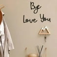 thumbnail image 4 of Joernso Wall Art Wooden Sign Love You Bye Script Sign Above Door Entryway Decor Sign for Home Entrance Wall Valentine's Day Decoration, 4 of 7