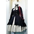 thumbnail image 2 of Vestido de princesa de retazos con cuello cuadrado y corte gótico Vintage para mujer a la moda, Cosplay, 2 of 3
