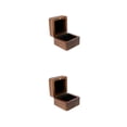 thumbnail image 2 of Caja de almacenamiento de joyería Qarigey portátil de madera color Negro, 2 of 6