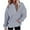 Grey, variant on Women's Solid Color Pullover Hoodie with Drawstring and Side Pockets, French Terry Casual Streetwear Sweatshirt for Lounge Comfort, Daily Wear and Outdoor Activities Green M