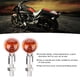 thumbnail image 5 of 2 uds tipo bala de motocicleta lámpara de señal de giro indicador de luz accesorio de modificación cubierta amarilla plateada, 5 of 11
