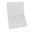 thumbnail image 1 of Qarigey Organizador de 56 rejillas para decoración de uñas, organizador de cuentas de plástico extraíble, contenedores de almacenamiento Juegos de manicura, 1 of 6