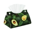 thumbnail image 2 of Lsque Fresh Avocados Printed Long Tissue Box Cover Holder, Facial Paper Organizer Dispenser,Triangle with Bottom Belt, PVC Leather Decorative Organizer, 2 of 9