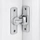 thumbnail image 2 of Cerradura aluminio 90/180° para puerta barn, plateado, 2 of 4