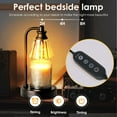 thumbnail image 6 of GUPUP Candles Warmer Lamps, Dimmable Wax Warmer Lights with Timer for Scented Candles,Gifs Candle lamps for Bedroom with 2*50W Bulbs, 6 of 7