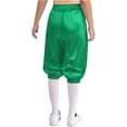 thumbnail image 2 of CHICTRY Childrens Medieval Capri Trousers Solid Color Trousers Elastic Bands Pants for Carnival Green 12, 2 of 5