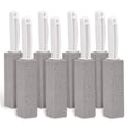 thumbnail image 1 of Natural Abrasive Power Volcanic Rock Pumice Stone For Wide Application, No Scratch Cleaning Extra Long Handle Delicate And Strong High Density Pumice Stone Toilet Cleaning (8 Pack), 1 of 7