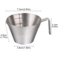 thumbnail image 2 of Espresso Measuring Cup with Handle, Made of 304 Stainless Steel, Wide Handle, Kitchen Metal Measuring Cups Ideal for Cooking and Baking (Size : 100ML), 2 of 6