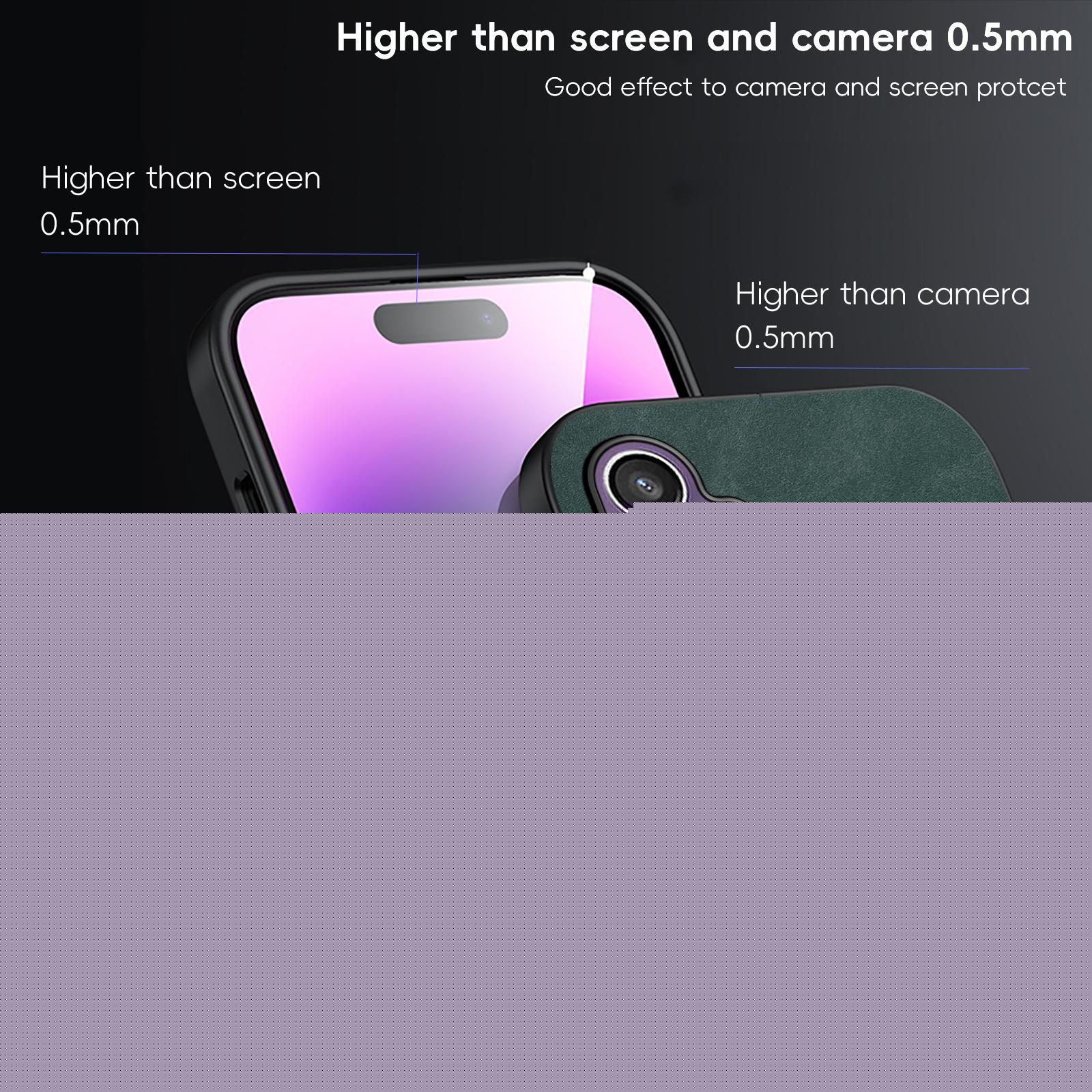 thumbnail image 4 of Feishell Designed for Samsung Galaxy A56 5G Luxury Premium PU Leather Case [Compatible with Mag-Safe] Shockproof Back Support Magnetic Car Mount Slim Protective Phone Case for Men Women, Green, 4 of 10