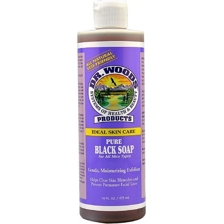 Dr. Woods Ideal Skin Care Pure Black Soap 16 oz (The Best Soap For Black Skin)