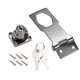 thumbnail image 2 of Cerraduras de hasp con llave Uxcell con tornillos para puerta, todas con la misma llave, color negro, 3 pulgadas, 2 of 6