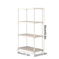 thumbnail image 3 of CNKOO 4 Tier Bathroom Counter Organizer Standing Shelf with Plastic Mesh Trays and Metal Tubes Shelving Unit Vanity Storage Organizer Rack Holder for Countertop Kitchen Cabinet, 3 of 6