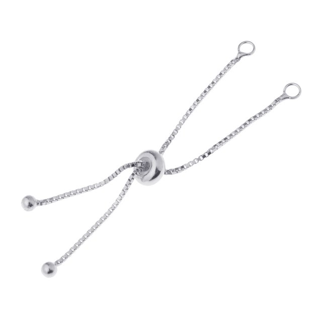 Wisewang S925 Adjustable Extender Chain for Necklace Jewelry Making Bracelet Silver Silver 5cm