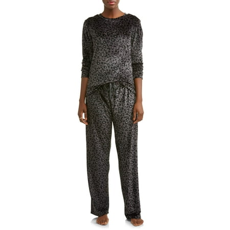 Gloria Vanderbilt - Gloria Vanderbilt Women's and Women's Plus Stretch Velour 2-Piece Sleep Set
