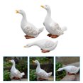 thumbnail image 2 of 3 estatuas de pato en miniatura de resina, figura de pato, animal, mini decoración de jardín, 2 of 5