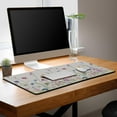 thumbnail image 7 of Desk Mouse Pad Flower Keyboard Mat, Mouse Pads Office Desk Pad, The Mousepad Non-Slip Rubber Base Waterproof with Stitched Edges, 35.4" X 15.7" for Work/Game/Office/Home Floral Nature Plant, 7 of 7