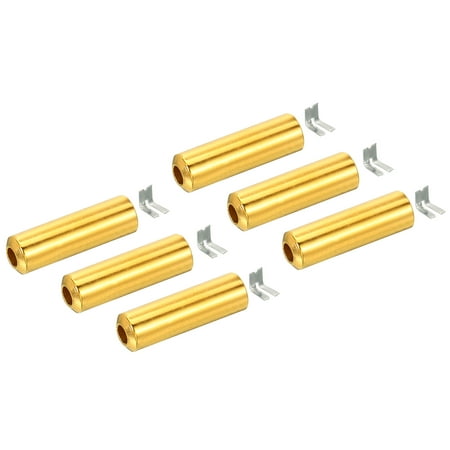 

Uxcell Pull Cord End Blind Cord Bead Lamp Zipper Pull Ends Golden for Blind Light Pull Vertical Switch Pack of 6