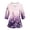 Purple, variant on Fun Scrubs for Women Plus Size Wrinkle-Resist Nursing Uniform Fashion 3/4 Sleeve V Neck Floral Print Side Slits Scrub Shirt Breathable Tees Blouse with Pockets Mint Green XL