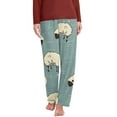 thumbnail image 4 of SOOMLON Pajama Pants for Women Clearance Comfy Funny Graphic Pajama Bottoms Adult Tall Warm Winter Lounge Sleepwear Night Pants Stretchy Soft Wide Leg Pants Loungewear Colorful XL, 4 of 7