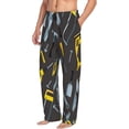 thumbnail image 6 of Cauagu Repair tools (2) Mens Pajama Pants Sleep & Lounge Pants,PJ Bottoms with Pockets-Medium, 6 of 6
