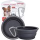 thumbnail image 2 of Cuenco plegable de silicona para viajes acuáticos Prima Pet Grey, 350 ml, 2 of 28