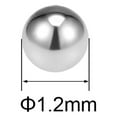 thumbnail image 2 of 1.2mm Bearing Balls, 304 Stainless Steel G100 Precision Balls 100 Pack, 2 of 3