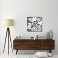 thumbnail image 2 of Global Gallery's 'Arts and Crafts Bird Indigo I' by Elyse DeNeige Stretched Canvas Wall Art, 2 of 4