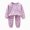 R599-Purple, variant on NOLDARES Baby Infant Girls Fall Winter Outfits Clothing Long Sleeve Top and Cozy Joggers Pants 2 Piece Set Cute Print Clothes(Orange,3-4 Y)