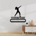 thumbnail image 2 of Handmadetneonsign Female Shot Put Medal Hanger Metal Wall Art Light, Shot Put Thrower Metal Sign Wall Decor, Sport Metal Decor 46621, 2 of 4