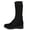 Z-293 Black, variant on Z-293 Brown Ladies Breathable High Heel Sock Boots Mesh Stretch Comfortable Ankle Womens Casual Fashionable