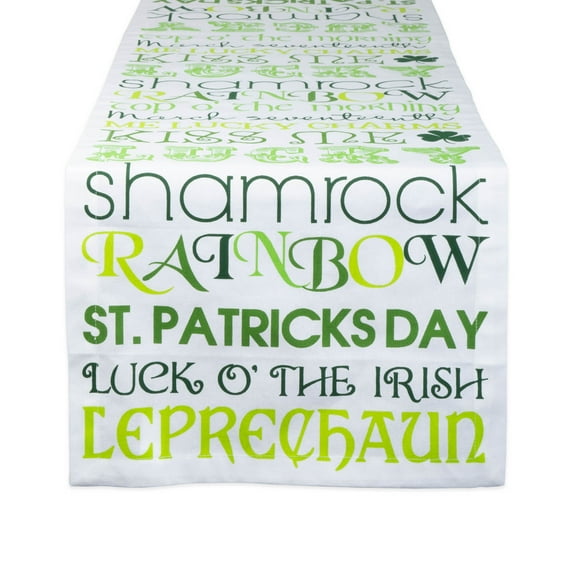 DII St. Patricks Day Print 14x72" Table Runner