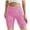 Hot Pink, variant on Women's High Waisted Stretchy Summer Shorts Abdominal Leopard Print Yoga Pants Lifting Running Peach Fitness Casual Jean Shorts S-L