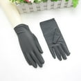 thumbnail image 2 of TRUBKH black cotton gloves Solid Color gloves Formal Etiquette gloves Jewelry Display gloves Thin Lightweight gloves cotton inspection gloves archival gloves Driving gloves Touchscreen Gray One Size, 2 of 4