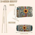 thumbnail image 4 of FORMRS Women Crossbody Purse with Chain Strap Vegan Leather Shoulder Handbag, Geometric Stripes, 4 of 7